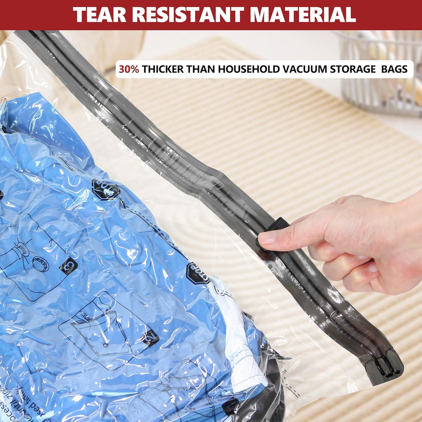 Space-Saving Travel Vacuum Bags